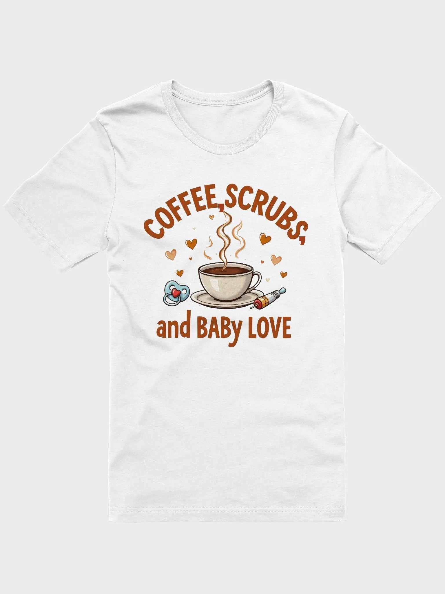 Coffee Scrubs and Baby Love T-Shirt product image (4)