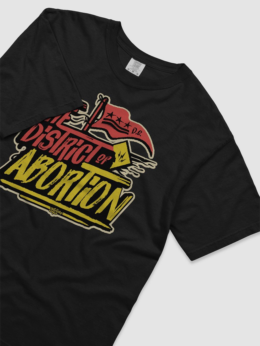 The District of Abortion Red and Yellow Black Shirt product image (5)
