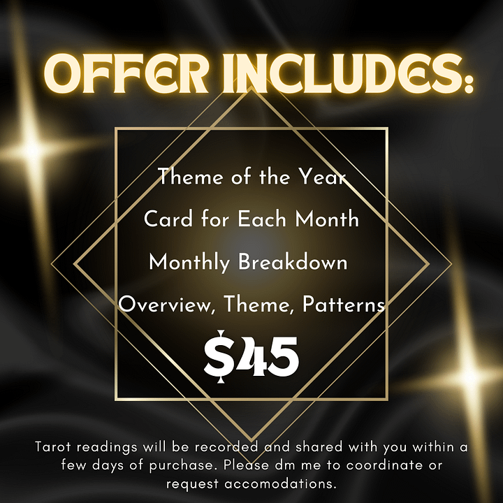 2025 Year Ahead Tarot Offering product image (2)