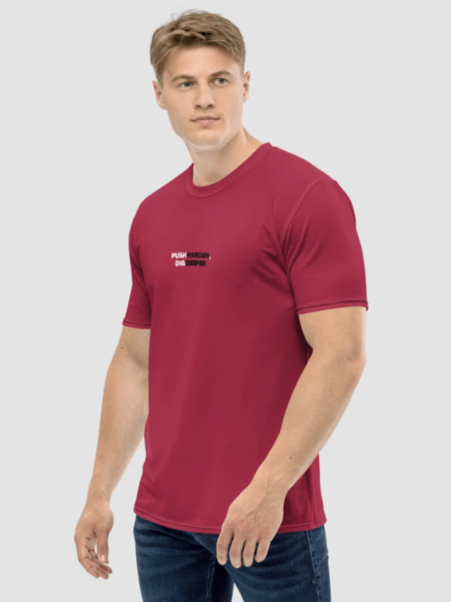 Push Harder, Dig Deeper T-Shirt - Cherry Red product image (4)