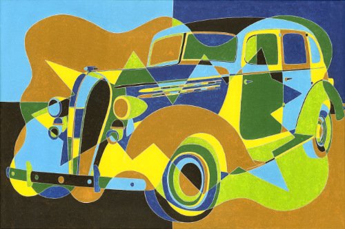Will & Nellie's Ride ('36 Hudson Terraplane) (2014) on canvas (32" x 48") product image (3)
