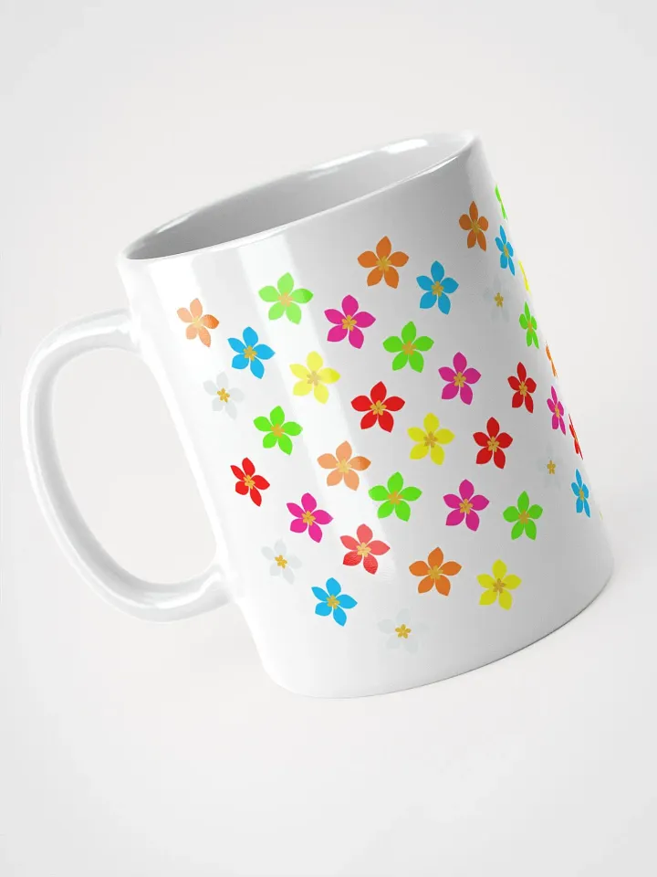 Colorful Flower Petals White Mug product image (4)