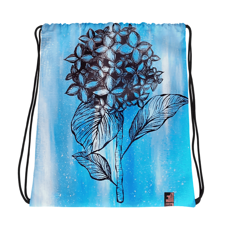 "Hydrangeas" Drawstring Bag product image (1)
