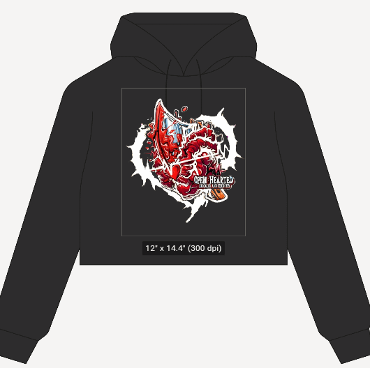 OJARS crop hoodie product image (1)