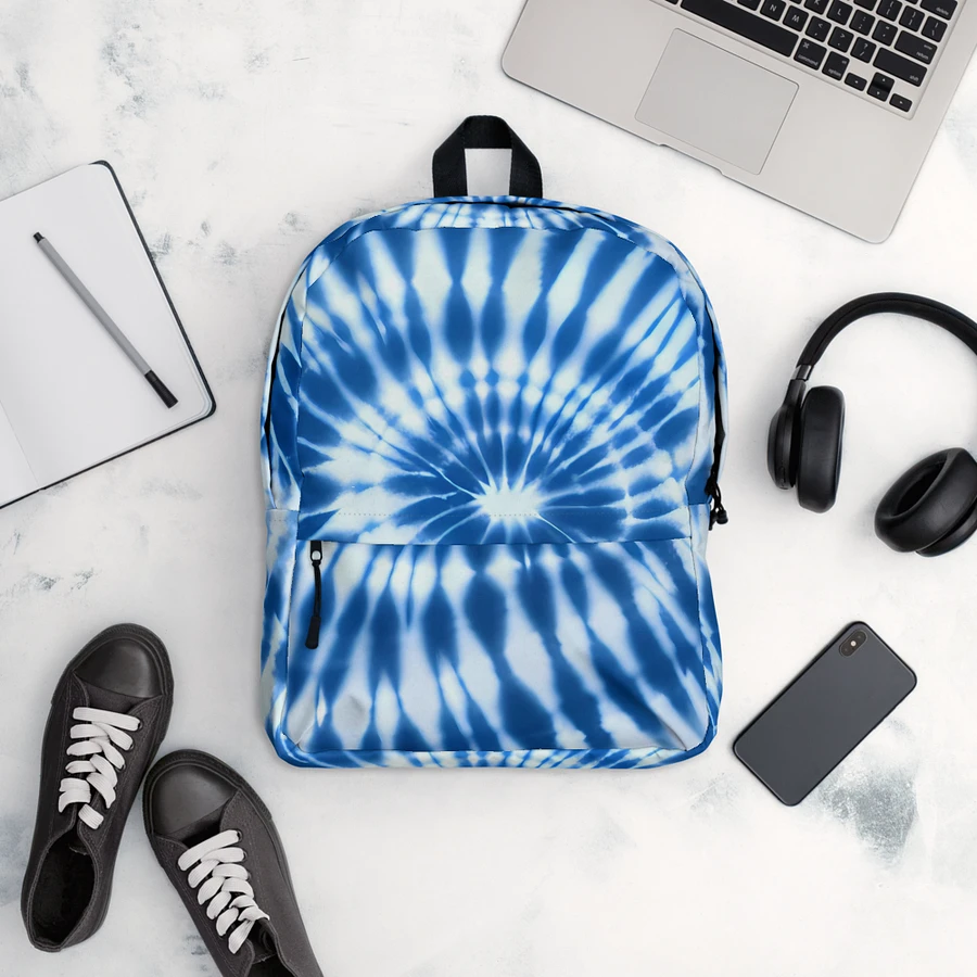 Tie Dye #17 - Blue & White - Backpack product image (10)