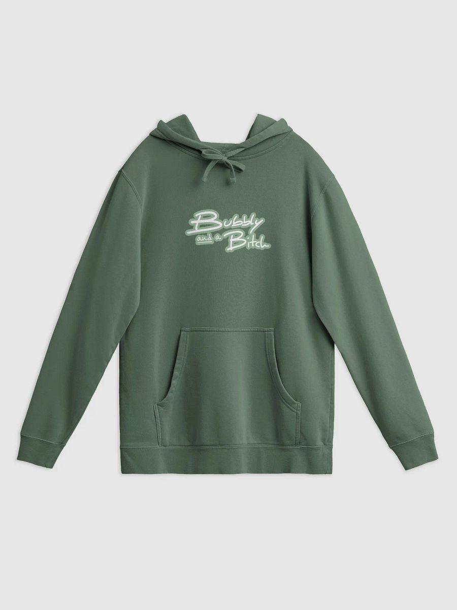 Bubbly and a B*tch (lined design, #96B697) printed pigment hoodie product image (2)