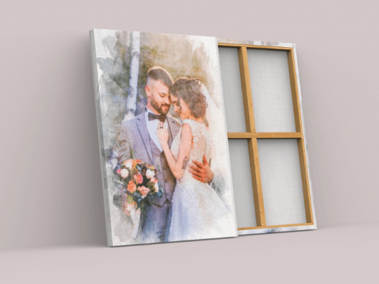 Watercolor painting from photo, watercolor painting custom, painting from photo, watercolor painting, Valentine Gift, canvas wall art product image (5)