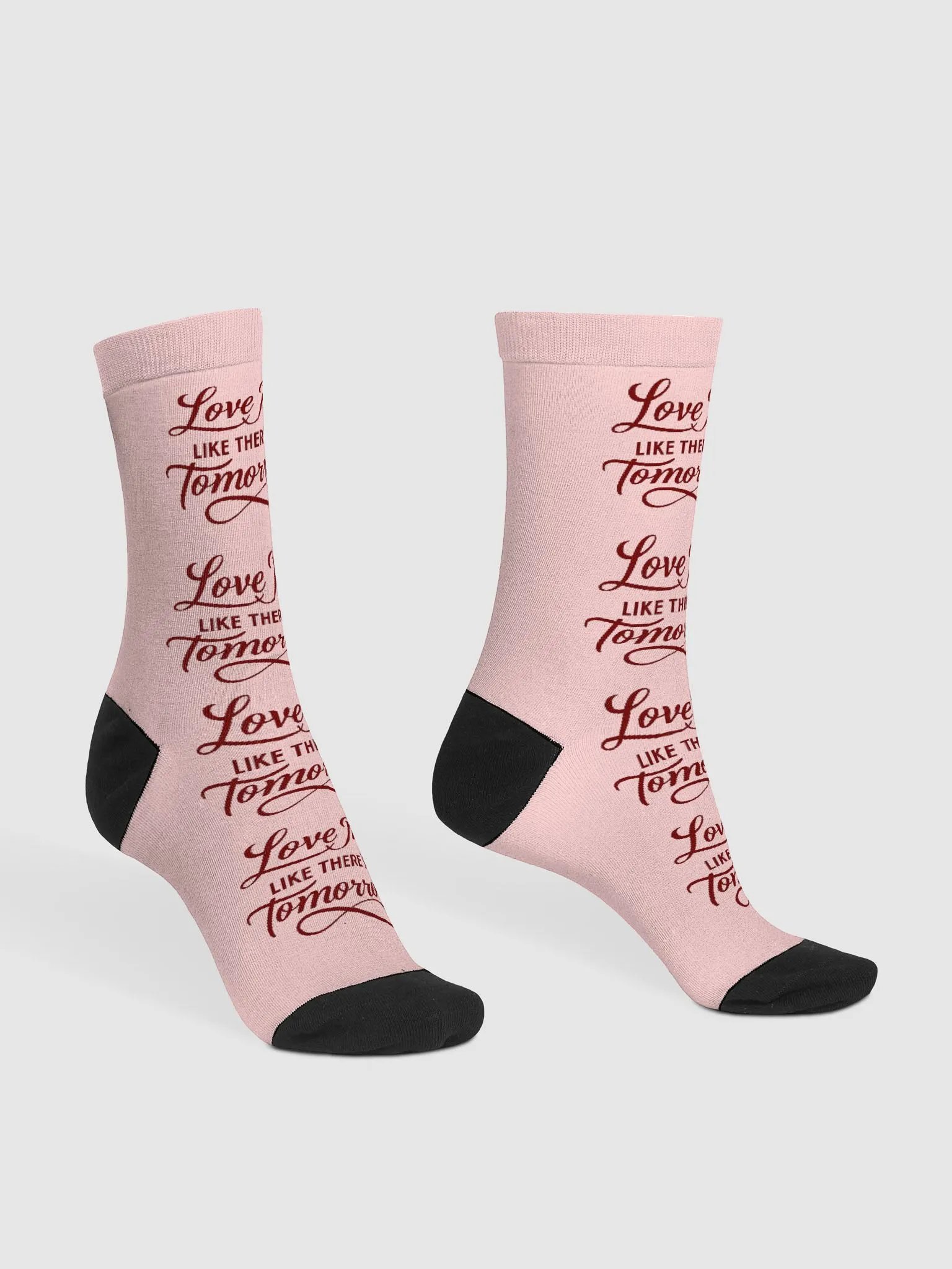 valentine love me like there's no tomorrow socks product image (3)