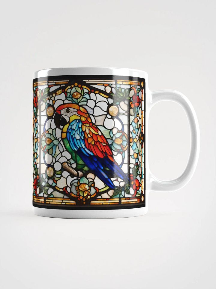 #001 - Scarlet Macaw Stained Glass Mug product image (1)