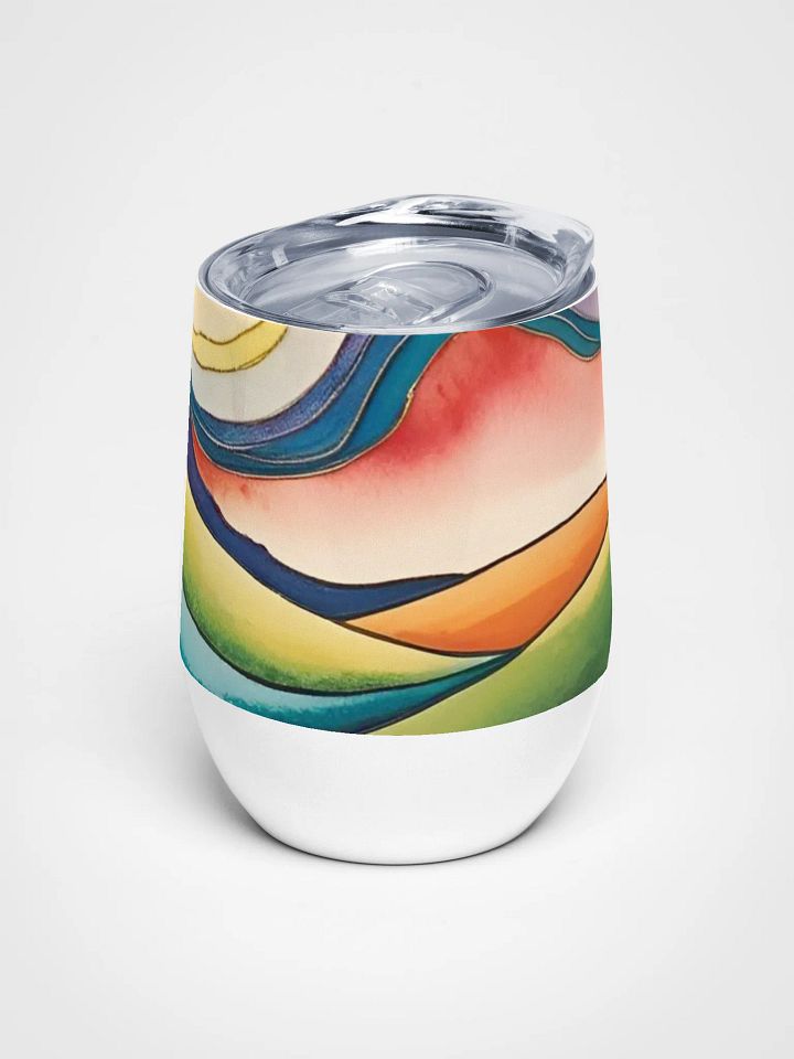 Serenity Wave Wine Tumbler goft for arty moms dads friends family product image (1)