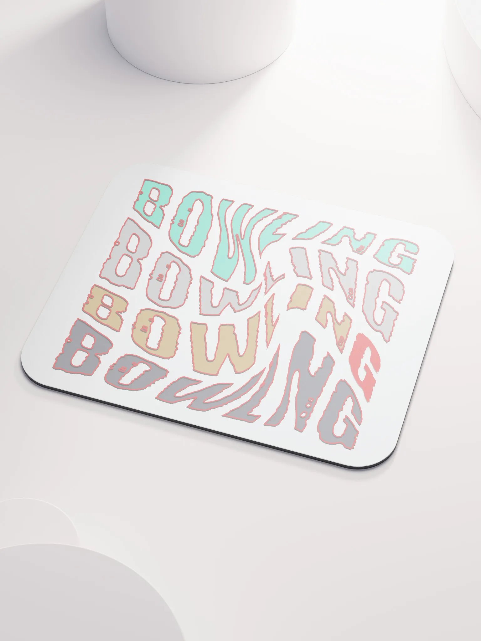 Mess Swirl Bowling Wavey Blast Mouse Pad product image (3)