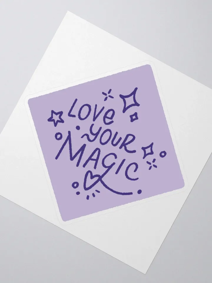 LOVE YOUR MAGIC STICKER PURPLE product image (2)