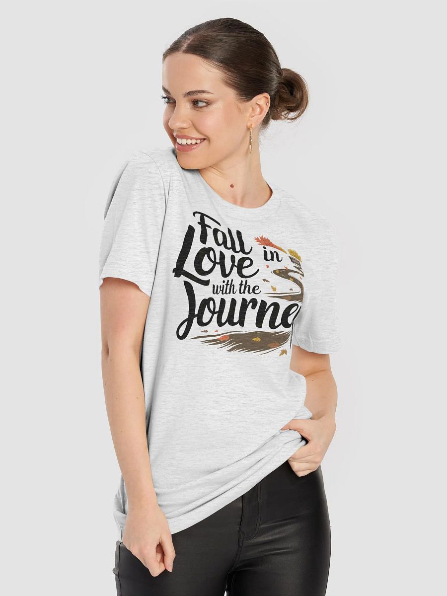 “Fall in Love with the Journey” t-shirt, Autumn-inspired t-shirt, Winding road adventure theme, Inspirational journey shirt, Perfect for fall enthusiasts, Unique gifts for nature lovers, gift idea product image (8)