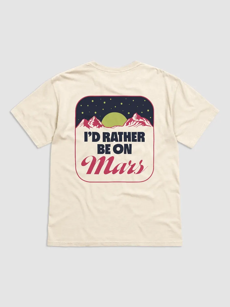 Rather Be On Mars Cotton T-shirt product image (1)