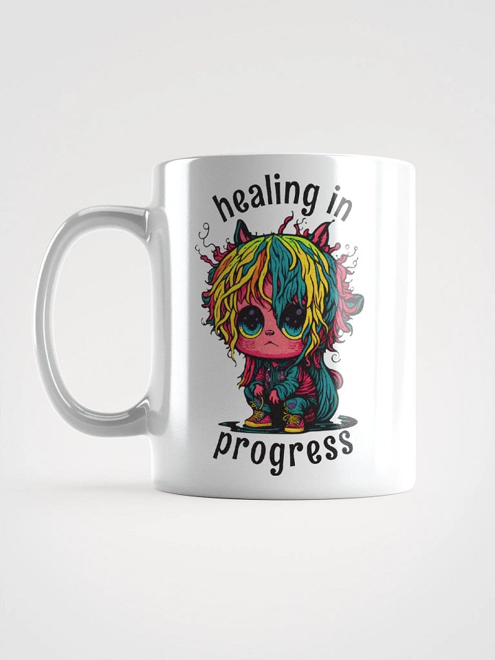 Quirky Misfits Graphic | White Coffee Mug | Healing In Progress product image (1)