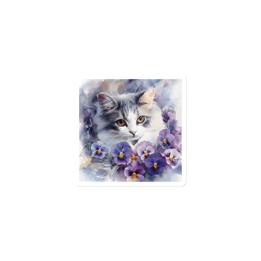 Pansy Cat Magnets product image (1)