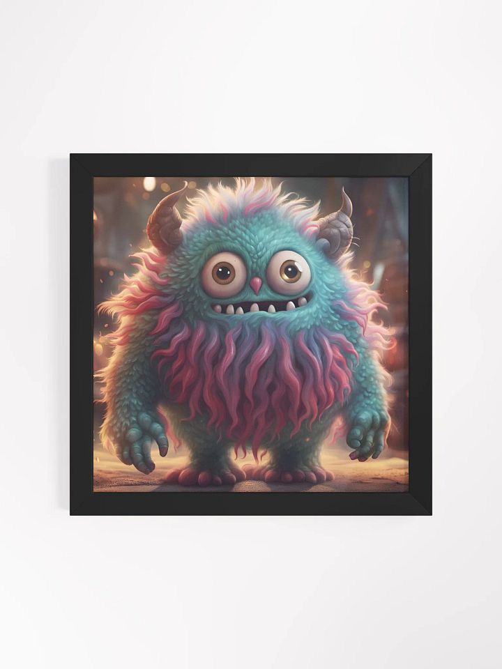 Framed Cute Monster Poster product image (1)