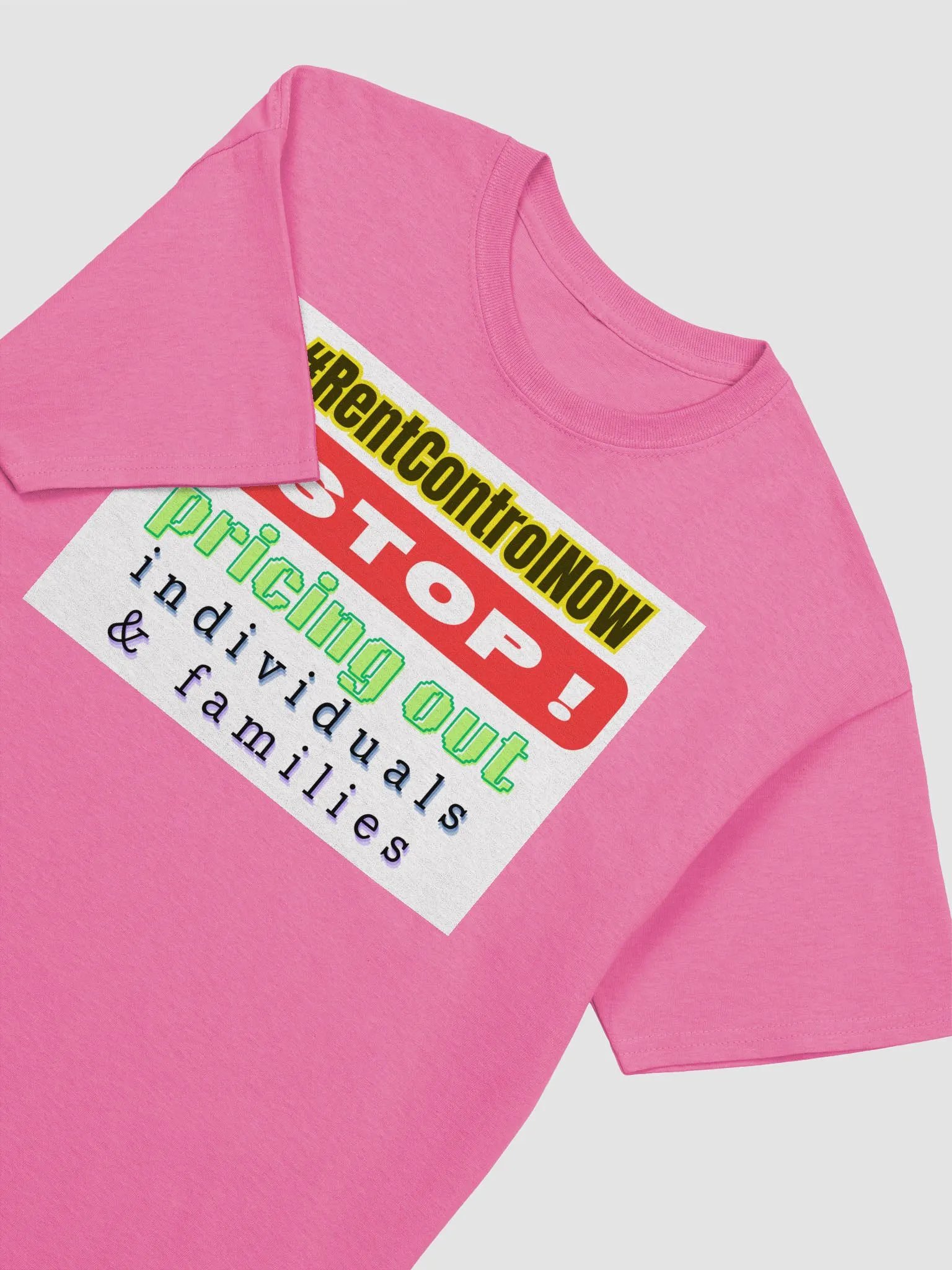 #RentControlNow - tee - g5000 - bold colors product image (3)