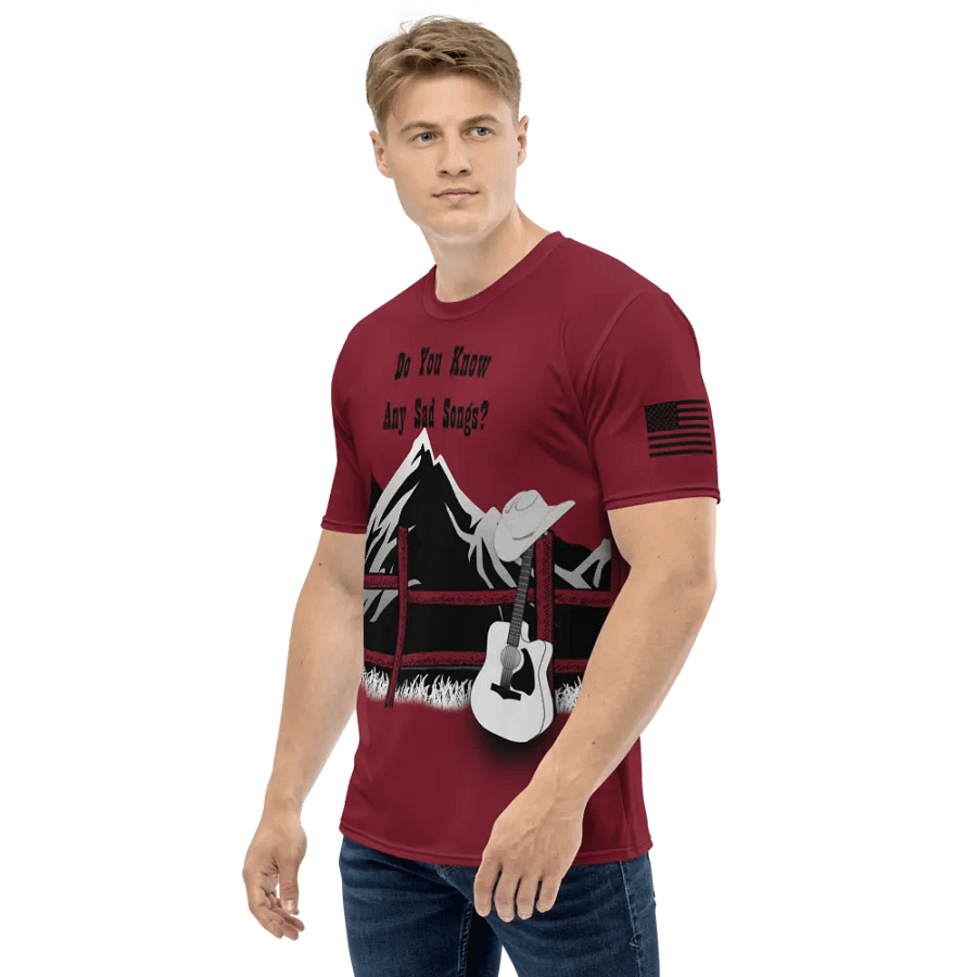 Sad Songs T Shirt (Burgundy) product image (3)