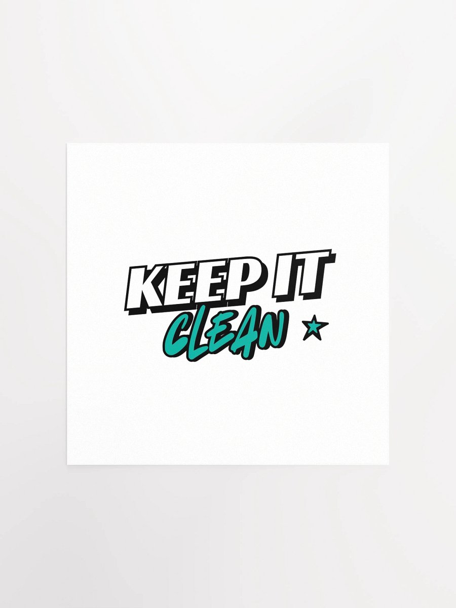 Keep It Clean Posters product image (1)