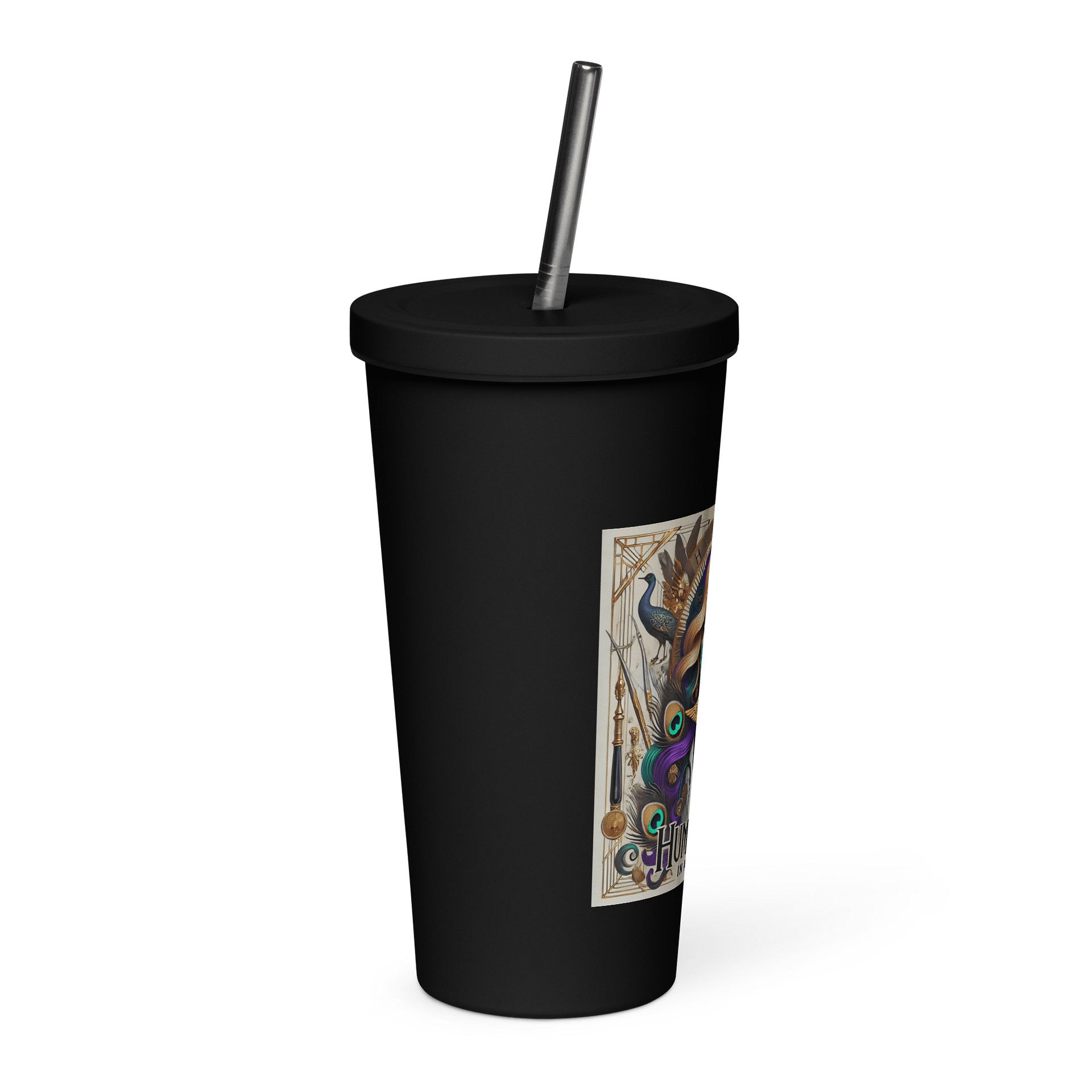 Humanities In Medicine Physician Peacock Muse Art Insulated Tumbler product image (4)