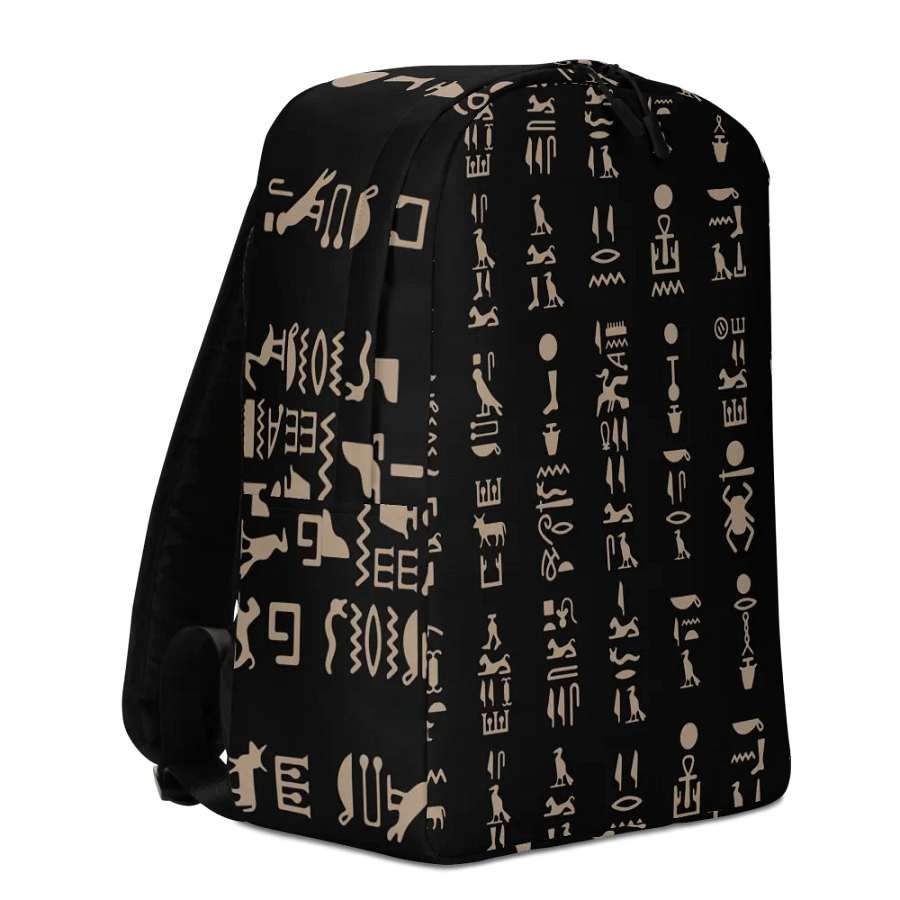 Isis Black Hieroglyphs Backpack product image (3)