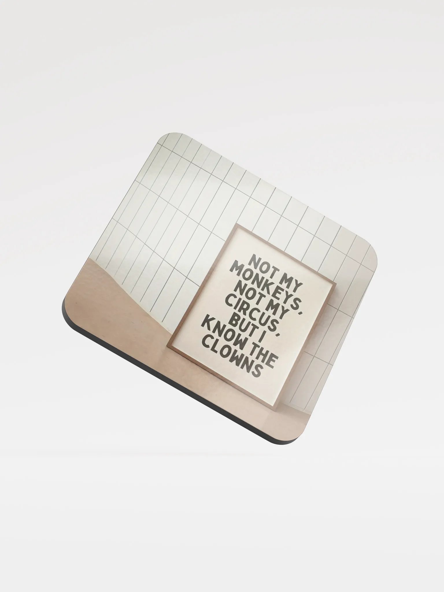 Quirky Quote Cork Coaster product image (1)