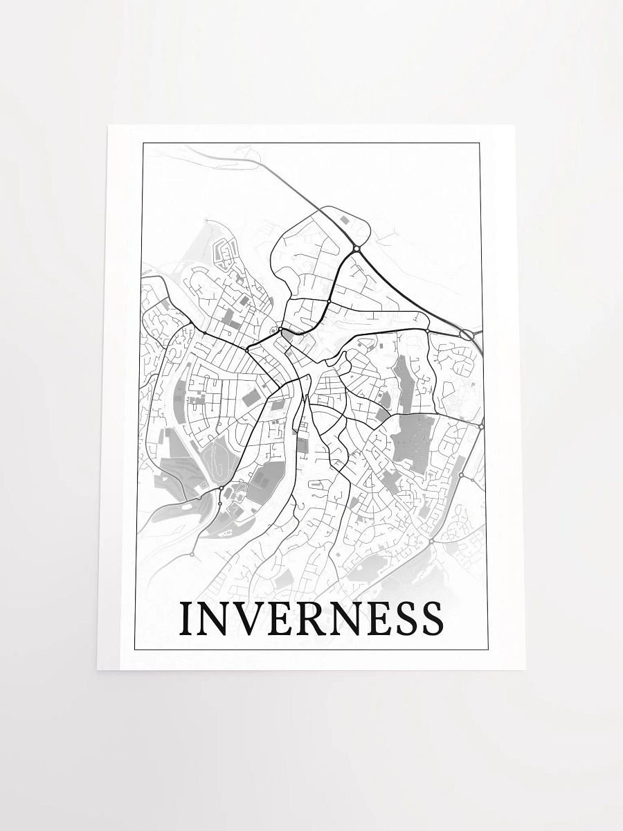 Inverness, Scotland, city map print product image (17)