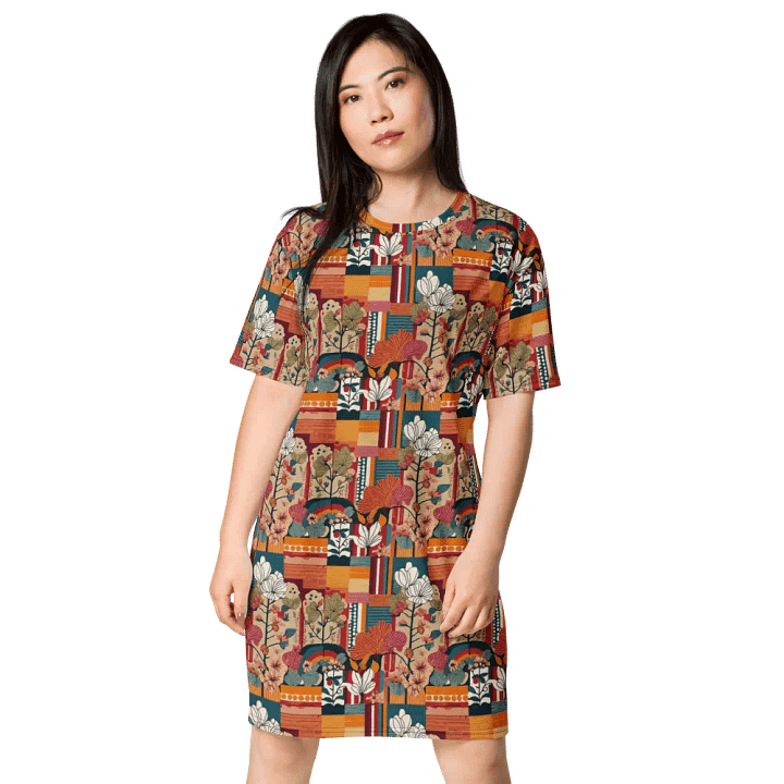 Nature's Geometry All-Over Dress product image (1)