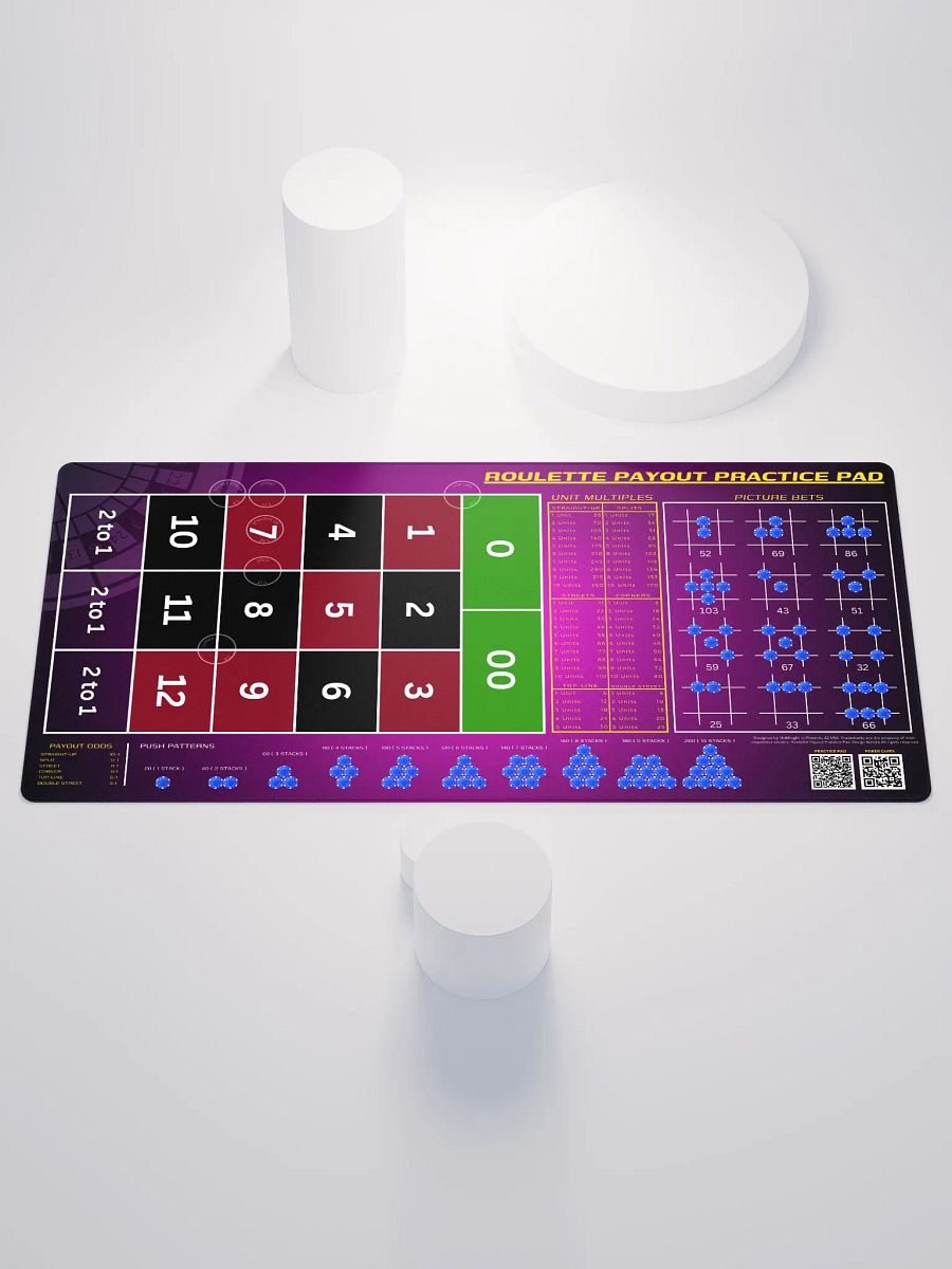 Roulette Payout Practice Pad - Pink Fade product image (1)