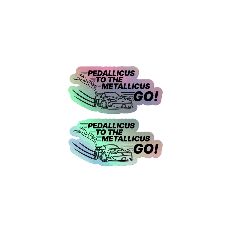PEDALLICUS TO THE METALLICUS STICKER (SET OF 2) product image (1)