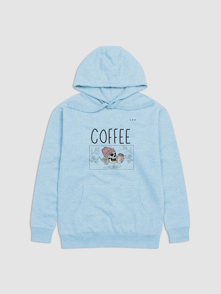 Coffee Lover Skull Unisex Graphic Premium Hoodie product image (13)