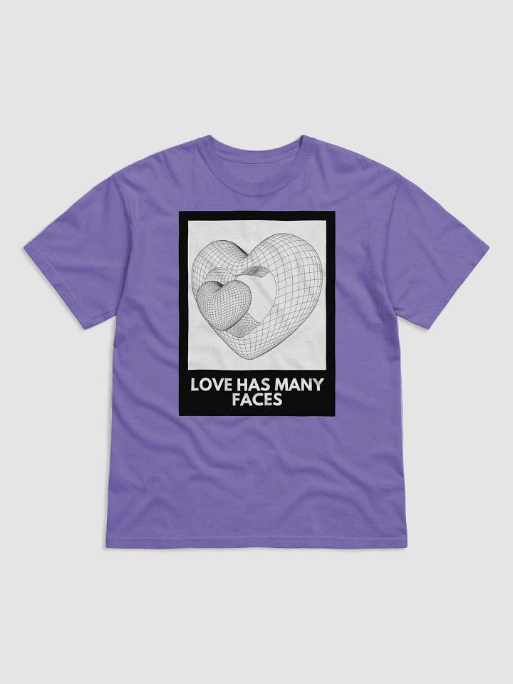 LOVE HAS MANY FACES (WHITE FONT) T-SHIRT product image (50)