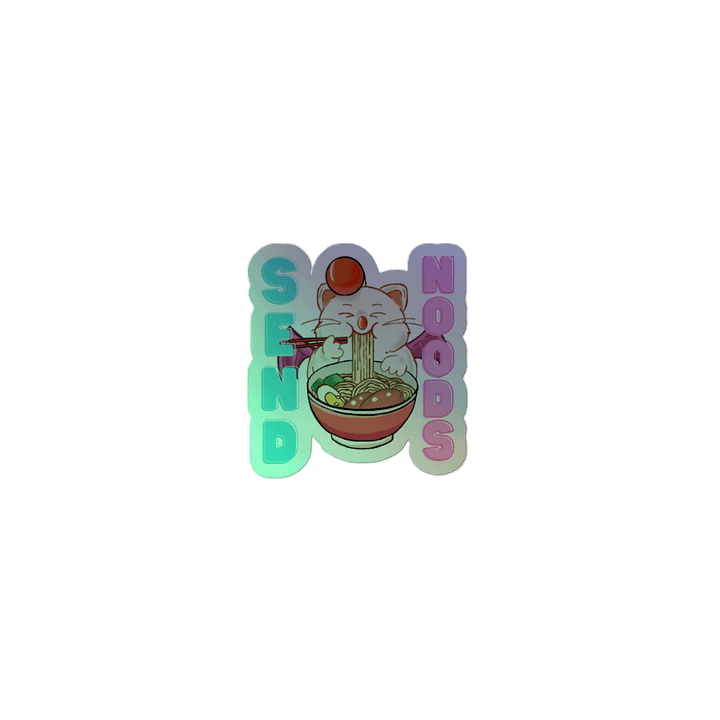 Kawaii Noodle Dream Holographic Sticker Sheet product image (2)