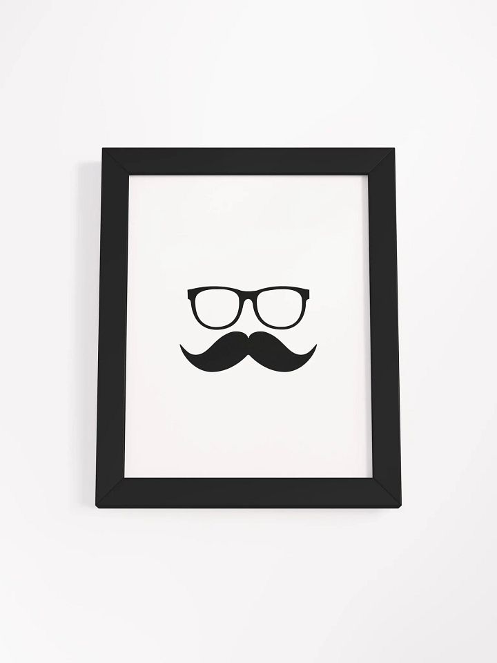 Black Moofstache Poster product image (1)