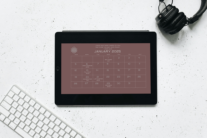 Verses of Peace 2025 Desktop Calendar product image (2)