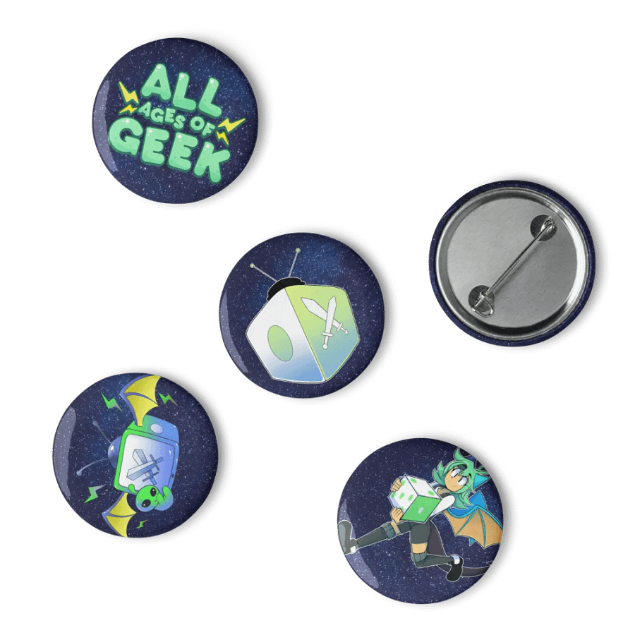 AAOG Set 5 Pin Buttons product image (3)
