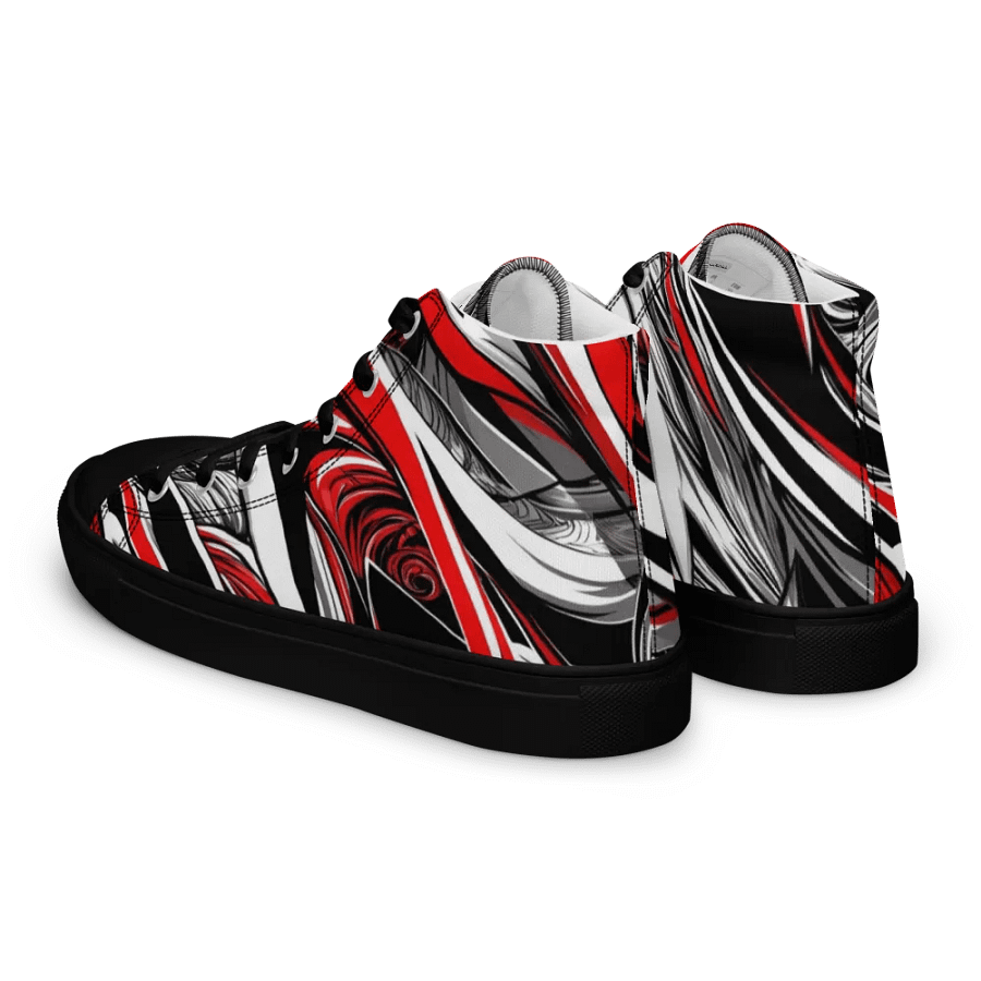 Red White Black Graffiti Design _ Calceonova Streetwear _ Woman High-Top Sneakers product image (7)