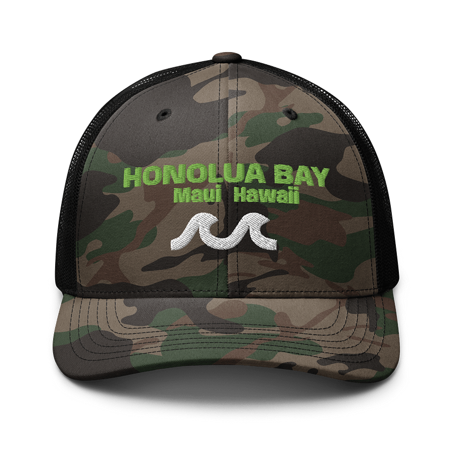Honolua Bay Maui, Hawaii - Camouflage Trucker Hat product image (1)