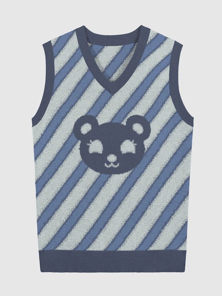 TeddyChan Stripe Vest - Blue product image (2)