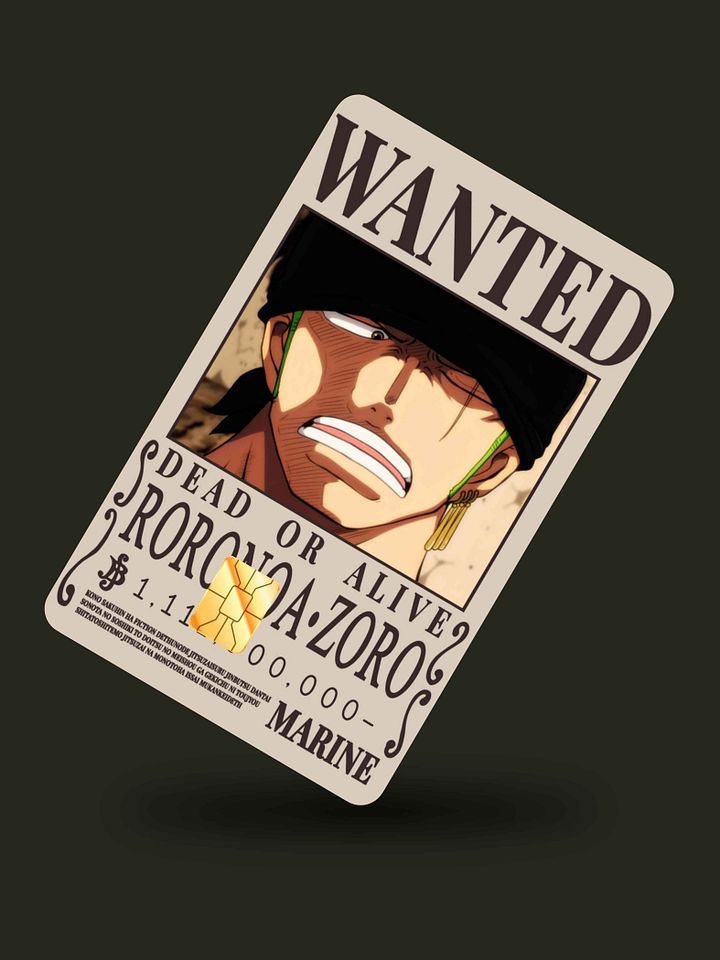 Ronoroa Zoro Wanted Poster (Holographic) product image (1)