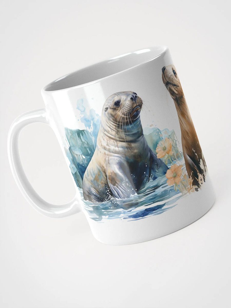 Seal Splash White Glossy Mug product image (3)