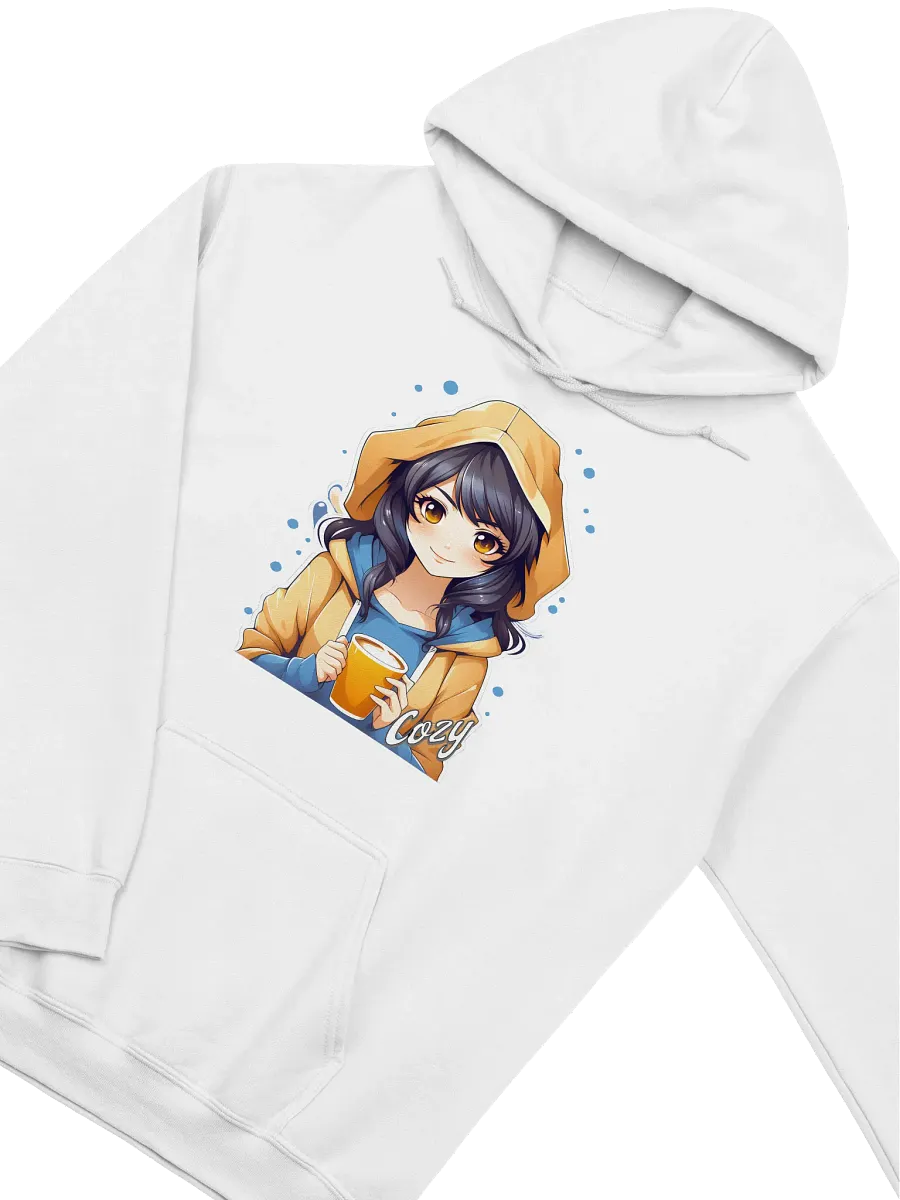 Cozy Kawaii Anime Girl v2 - Gildan Classic Hoodie - Gildan 18500 product image (2)