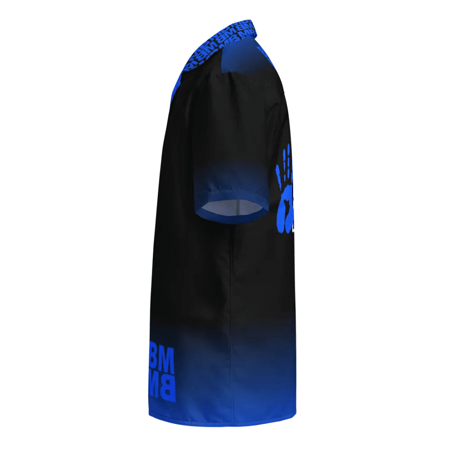 Blue Man Fans Hand Print & BMMB Hawaiian Button Up product image (3)