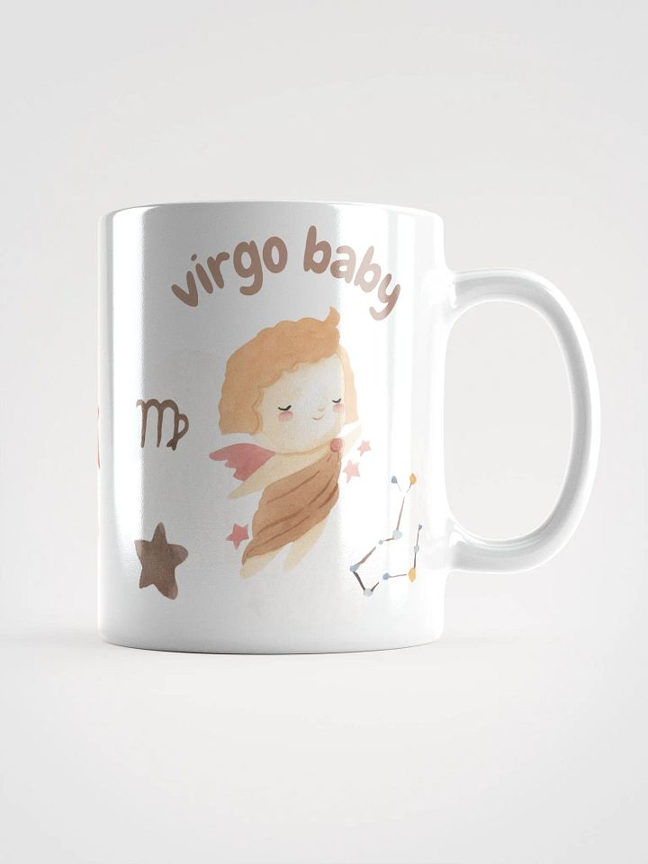 Virgo Baby August 23 – September 22 WHITE GLOSSY MUG Baby Gift, New Baby Gift, Fun Astrology Gift product image (2)