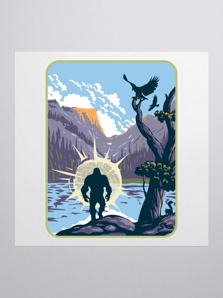 Bigfoot Lake Kiss Cut Stickers product image (2)
