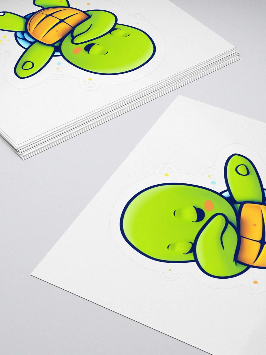 Dabbing Turtle Kiss Cut Stickers product image (12)