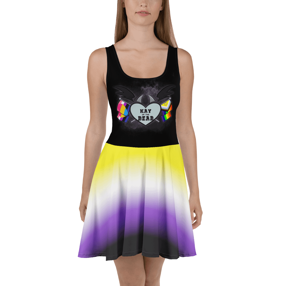 Kay_of_the_Dead Pride Logo Dress With Nonbinary Pride Skirt product image (2)