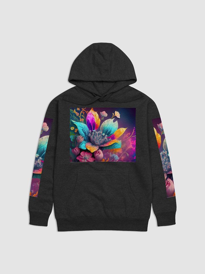 Abstract Floral Hoodie: Eco-Conscious & Stylish product image (1)