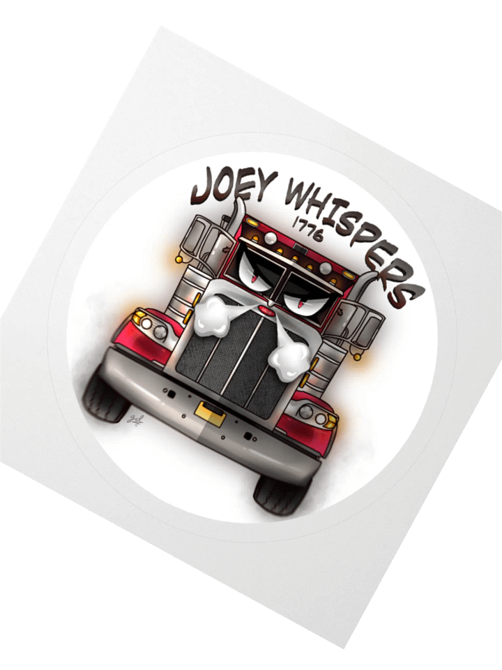 Joey Whispers 1776 LOGO Sticker - Round product image (2)